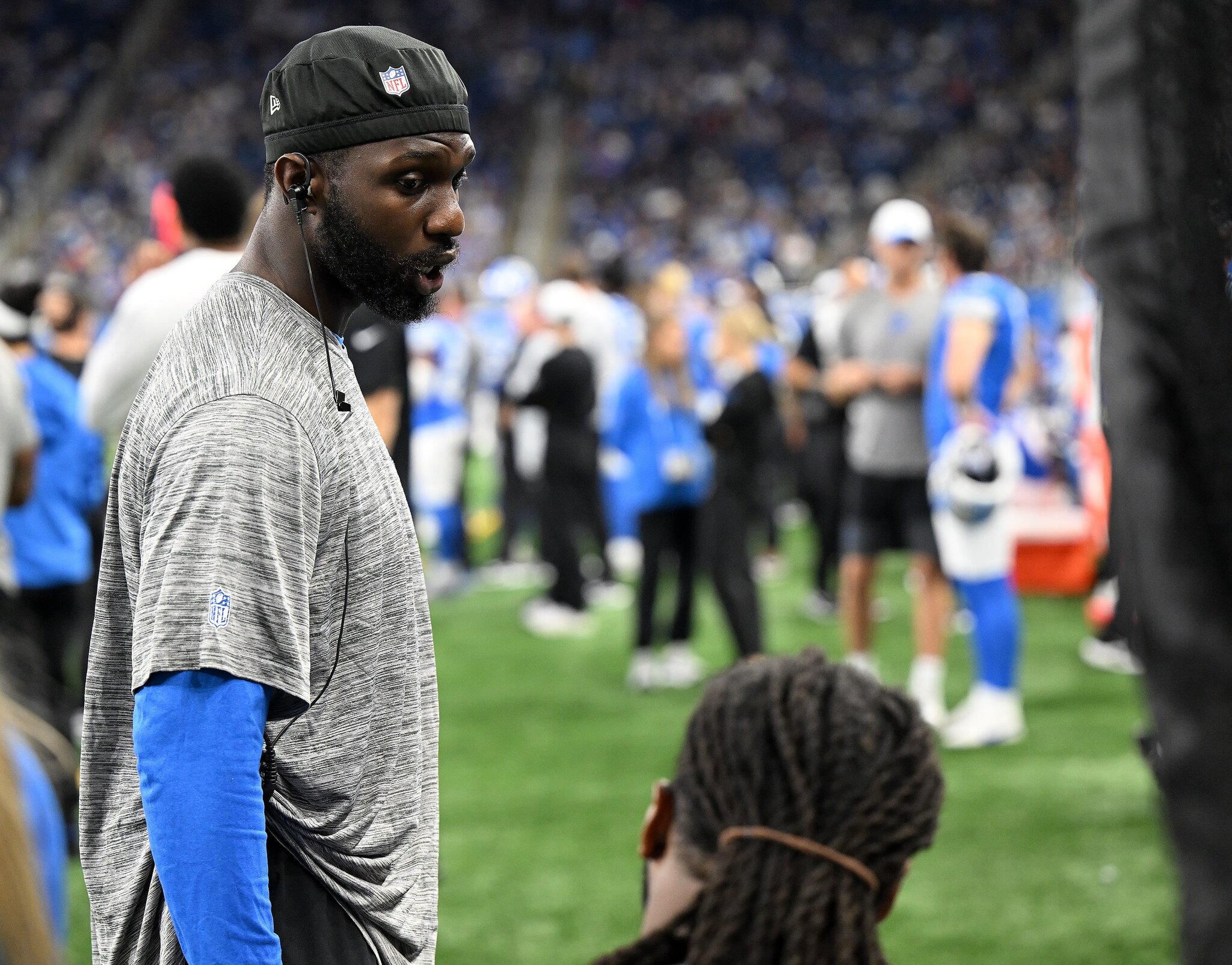 Lions safety Kerby Joseph directs injury questions to his new rap song