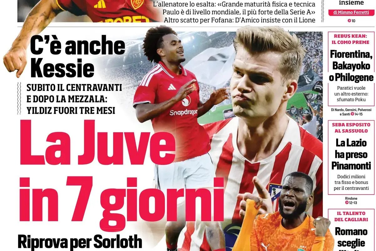 Today’s Papers: Juventus back for Sorloth, Lang sets up Gabriel Jesus