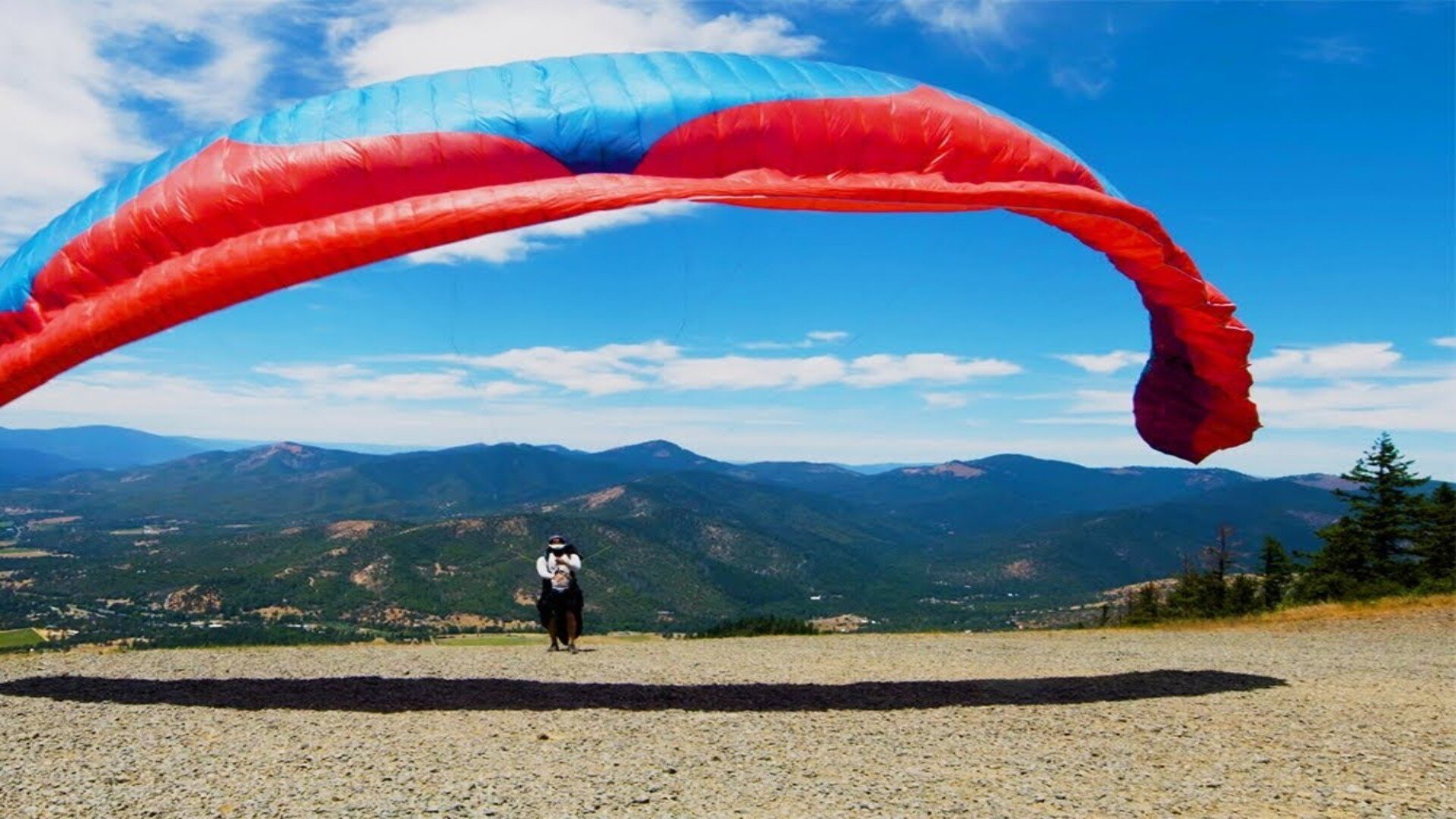 The paraglider pilots racing across the sky without engines