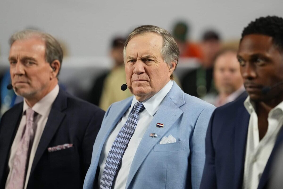 UNC’s Bill Belichick Gives ESPN the Silent Treatment on the Field (Video)