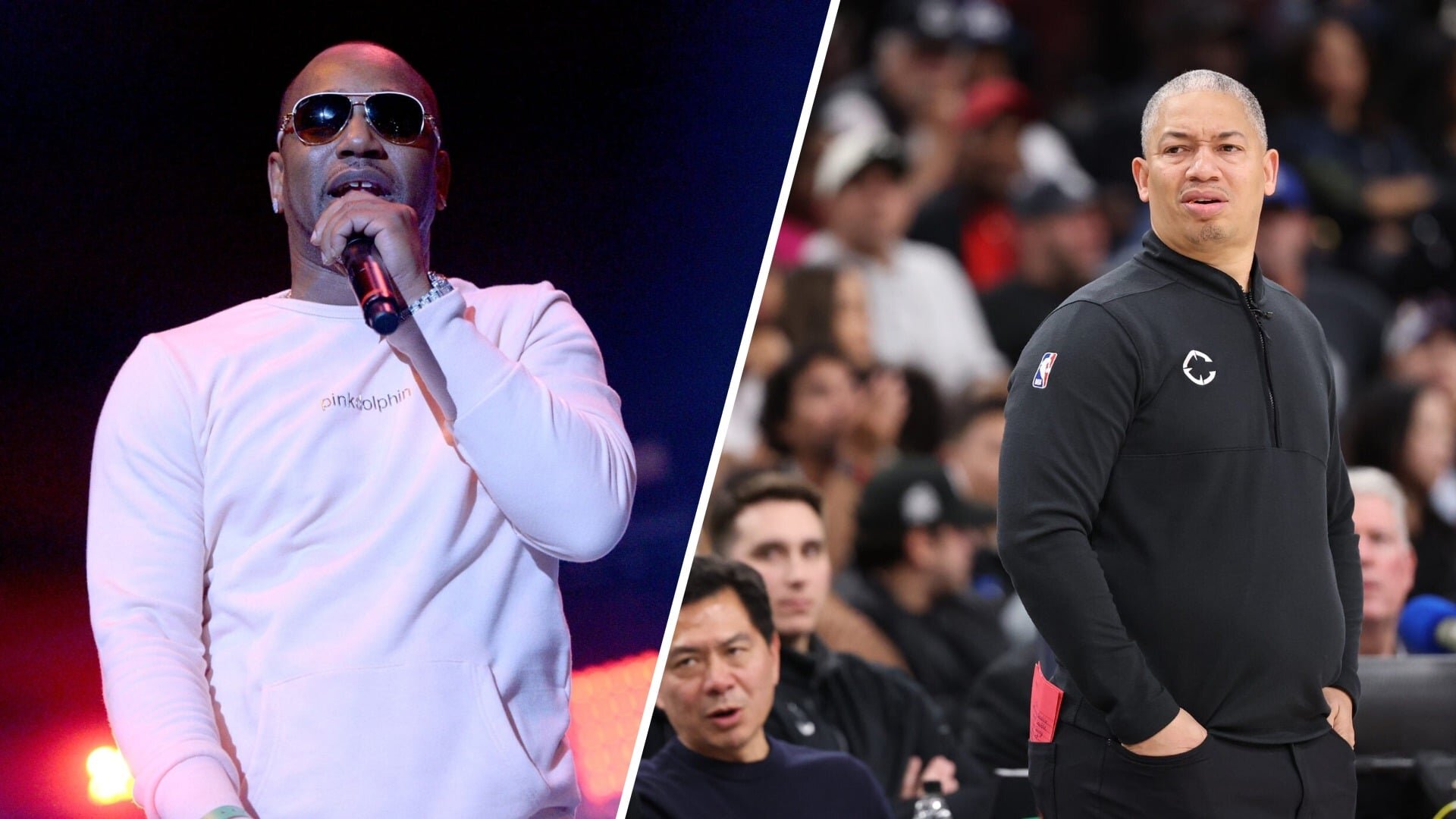 Cam’Ron confronts LA Clippers coach over LeBron James and Kawhi Leonard scandal, Ty Lue ignores him