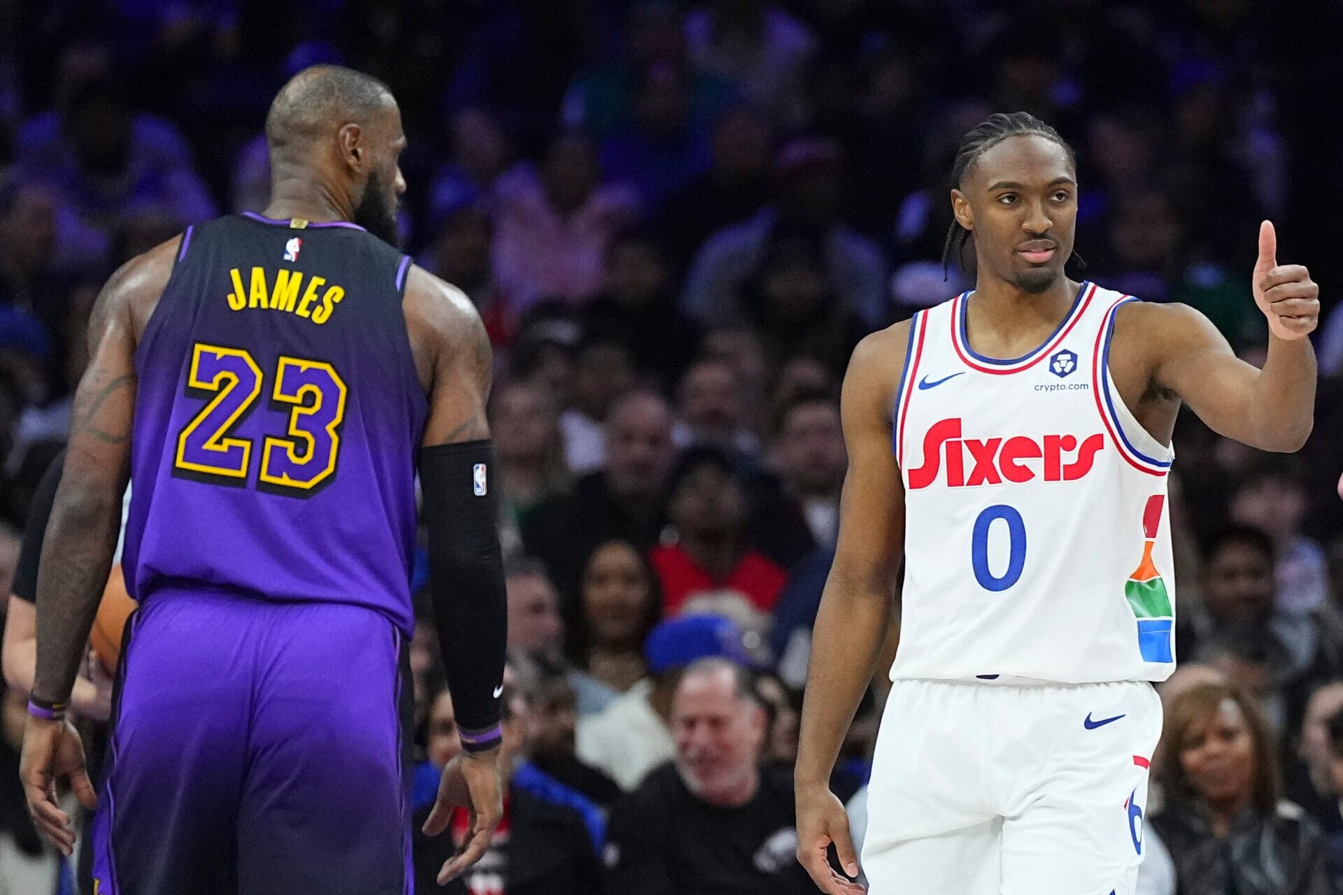 Tyrese Maxey admits LeBron James is like a ‘big brother ‘ to him after recruiting him to the 76ers
