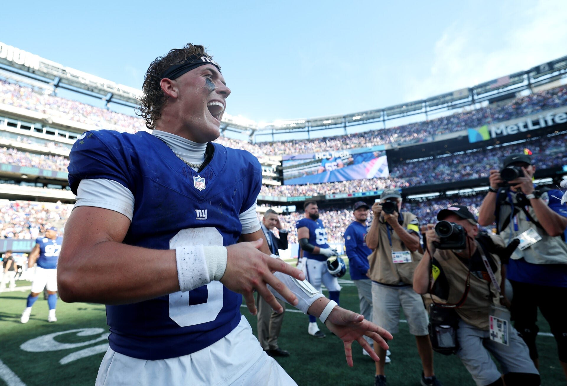 Jaxson Dart given Tom Brady advice over ‘mistakes’ in New York Giants training camp