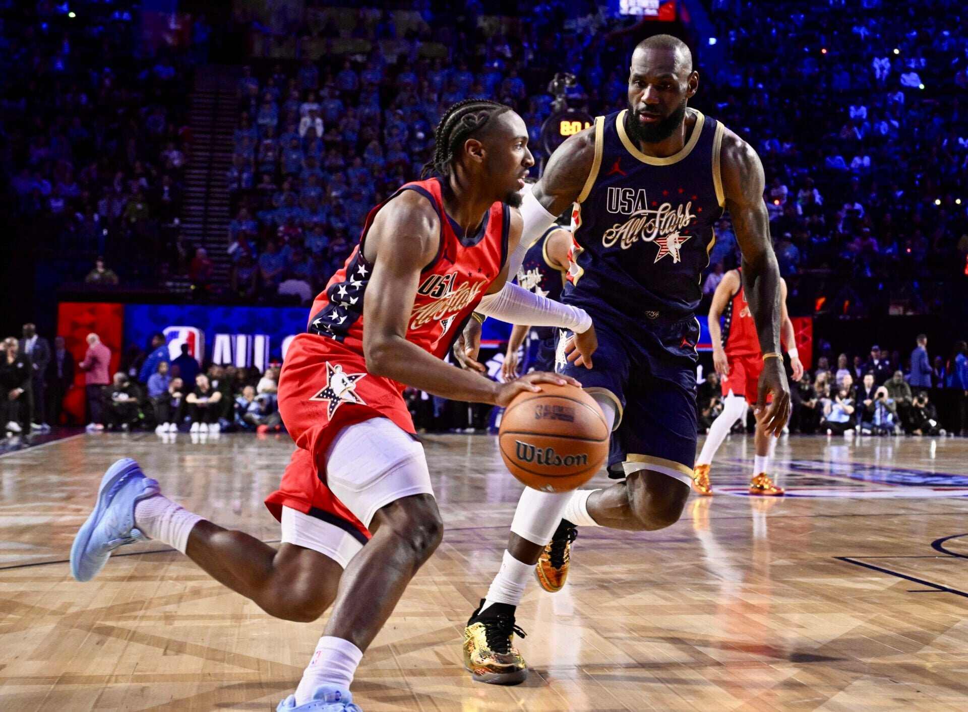 I’m ahead’ – Tyrese Maxey beats LeBron James in gym competition as 76ers pair train together