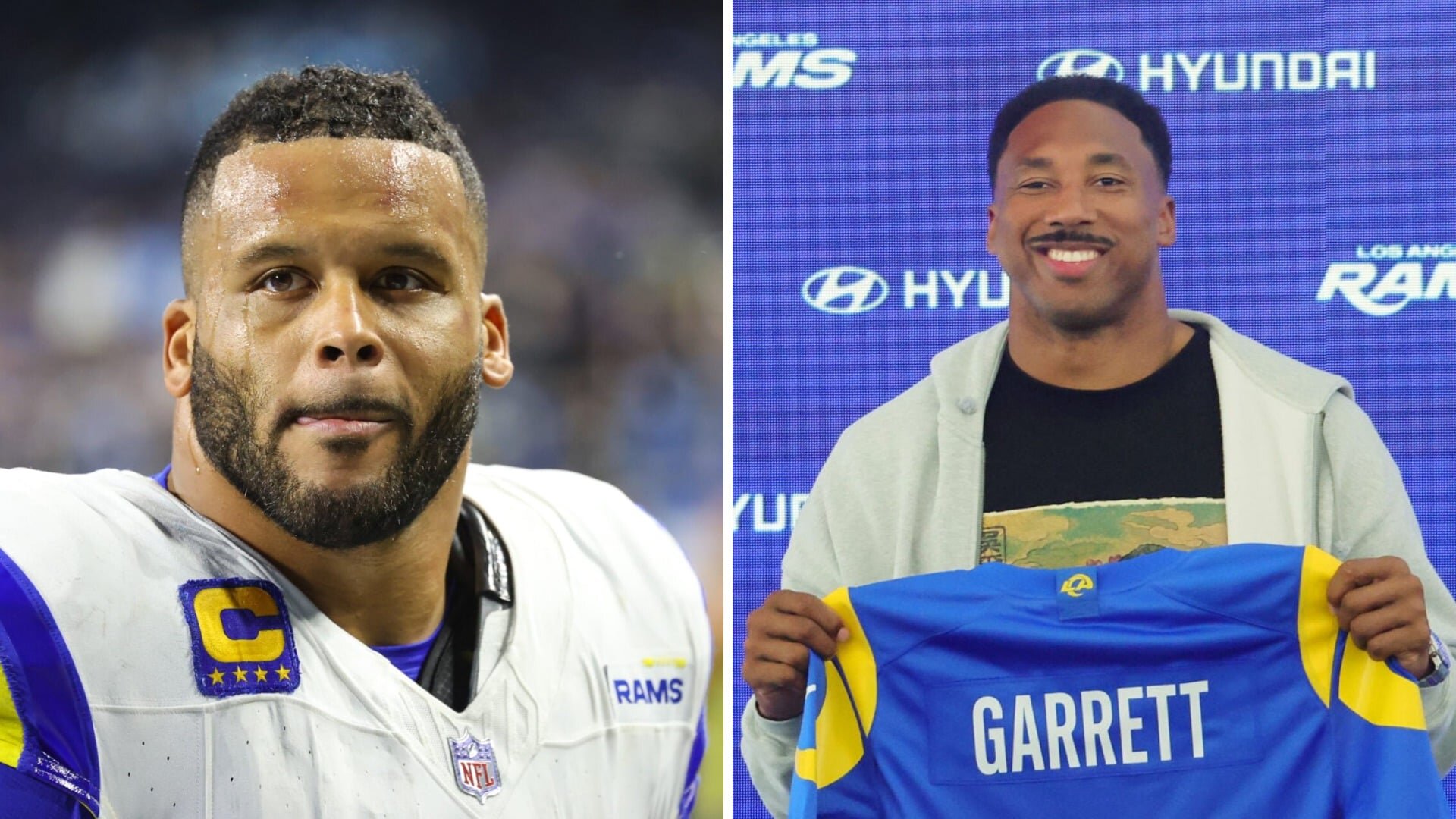 Aaron Donald gets real on teaming up with Myles Garrett after announcing NFL return