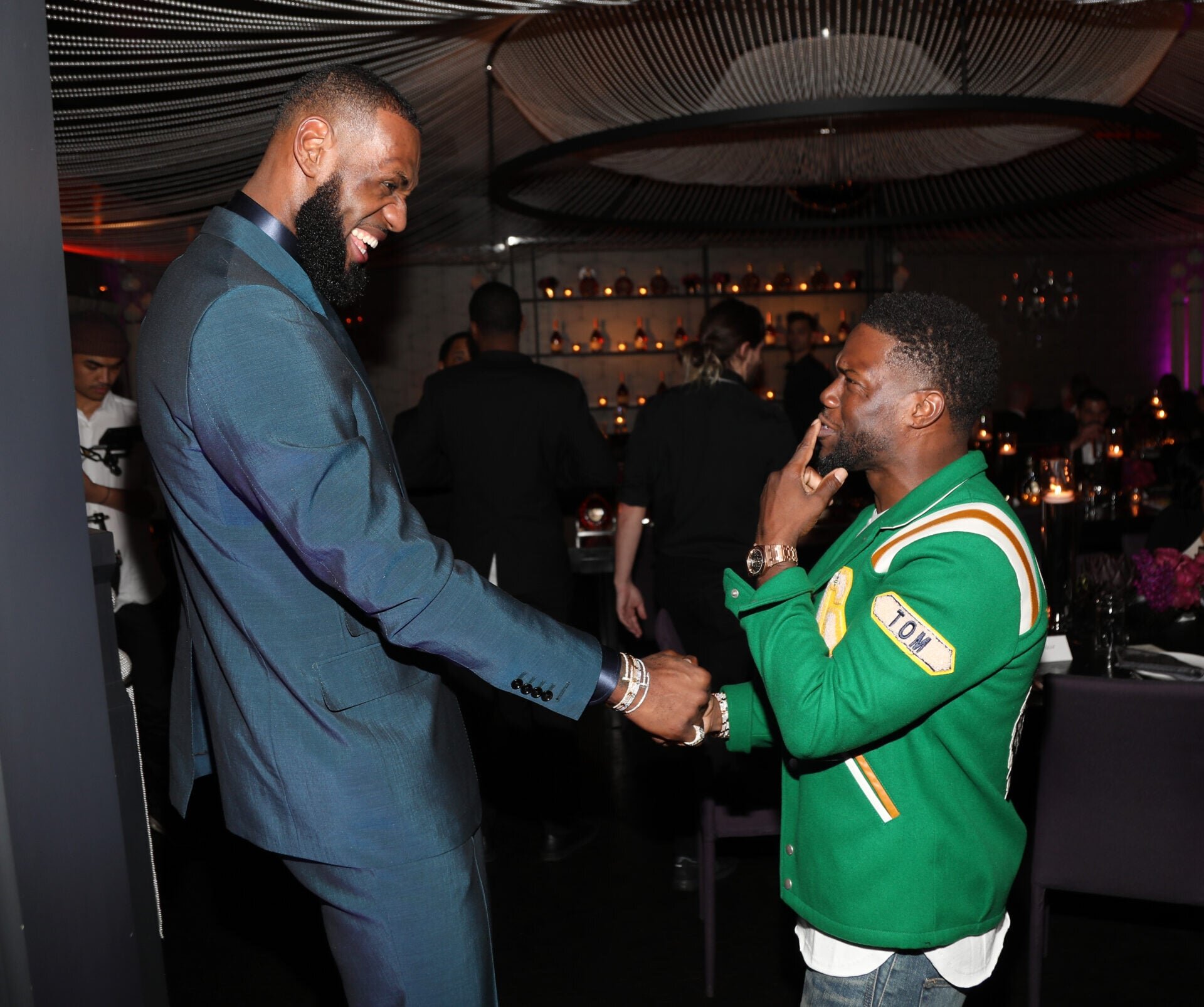 LeBron James gets taught Philadelphia lingo by Kevin Hart on the golf course after 76ers arrival