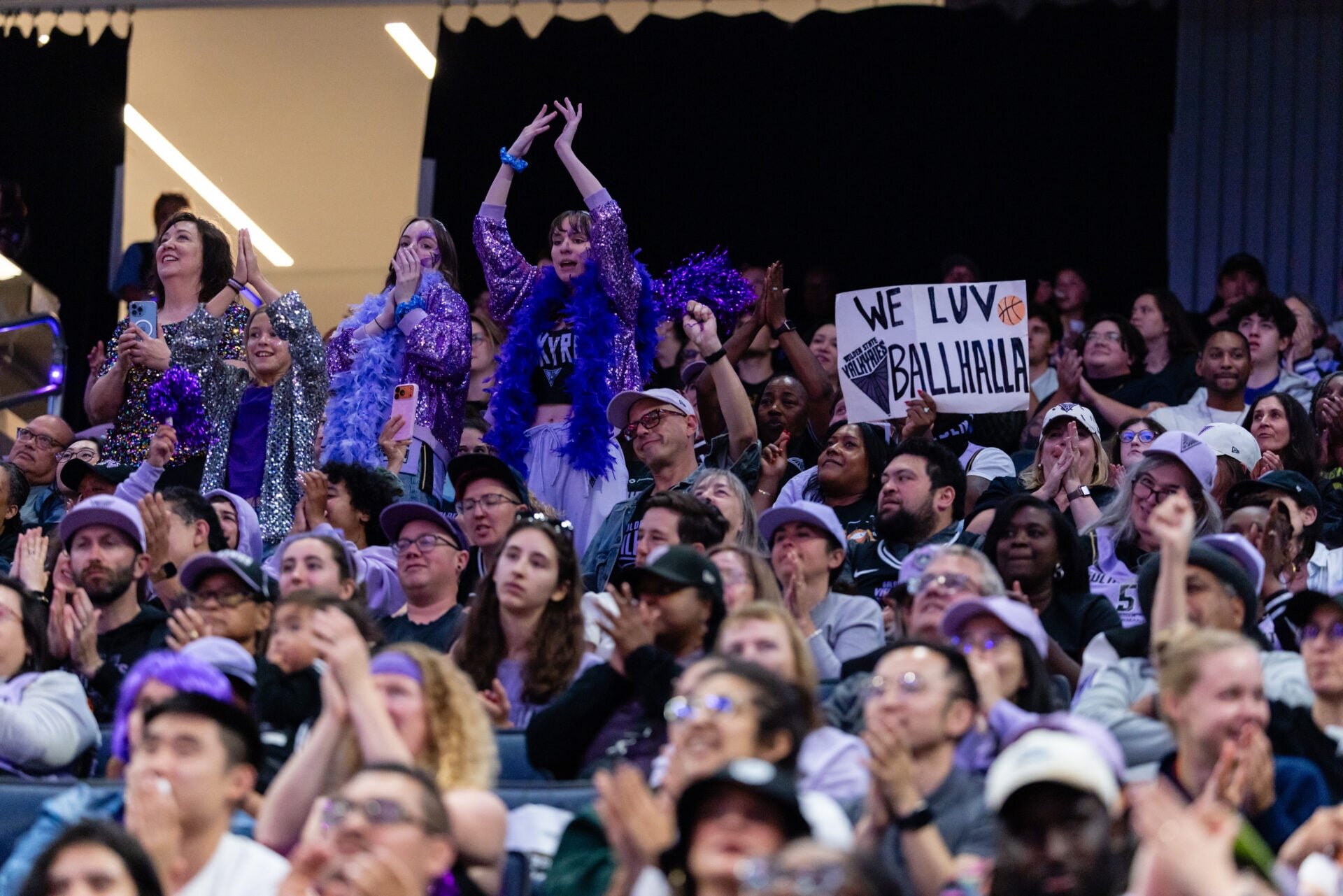 Save Women’s Sports’ supporters get outnumbered at protest ahead of Lynx vs. Valkyries WNBA game