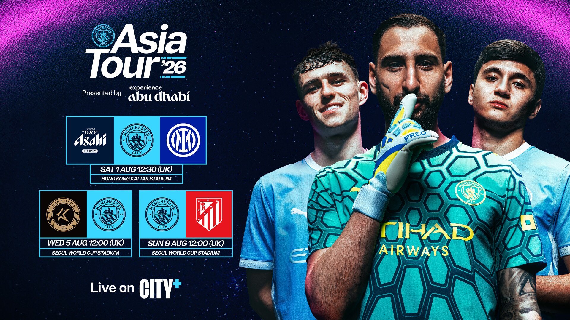 Join us for Pitchside and Matchday Live shows on Asia Tour 2026