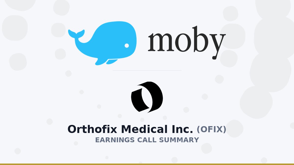 Orthofix Medical Inc. Q2 2026 Earnings Call Summary