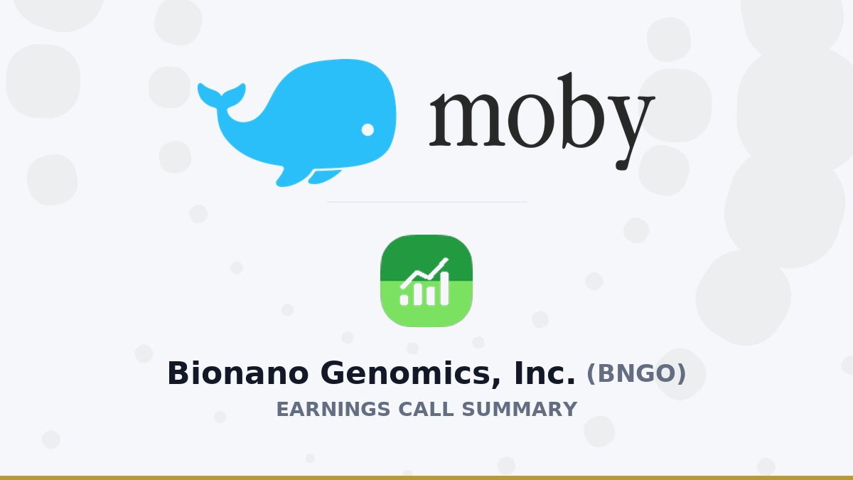 Bionano Genomics, Inc. Q2 2026 Earnings Call Summary