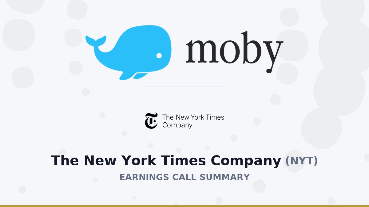 The New York Times Company Q2 2026 Earnings Call Summary