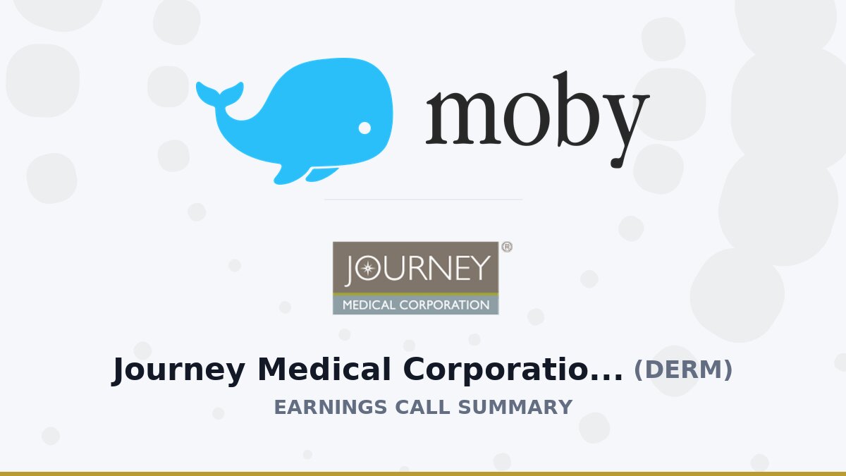 Journey Medical Corporation Q2 2026 Earnings Call Summary