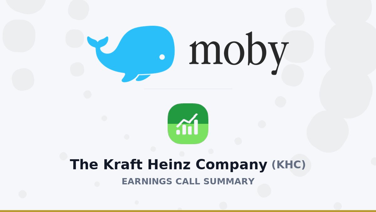 The Kraft Heinz Company Q2 2026 Earnings Call Summary