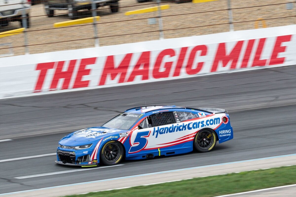 Kyle Larson explains what he liked about challenging conditions in New Hampshire