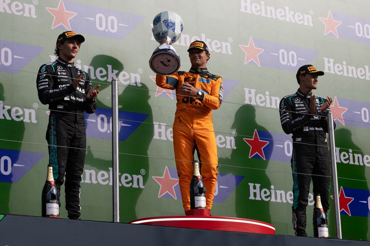 Lando Norris disagrees with Kimi Antonelli and George Russell on F1's pecking order