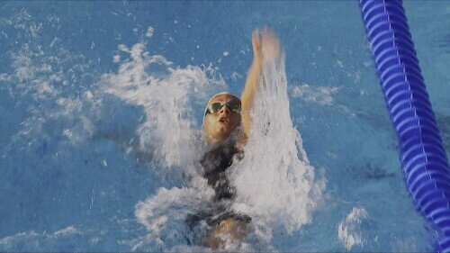Isabelle Stadden wins 50m backstroke at swimming nationals, No. 2 American in history