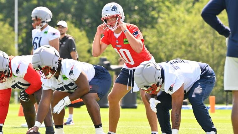 Patriots QB Drake Maye Already Showing Growth in Confidence, Leadership at Training Camp