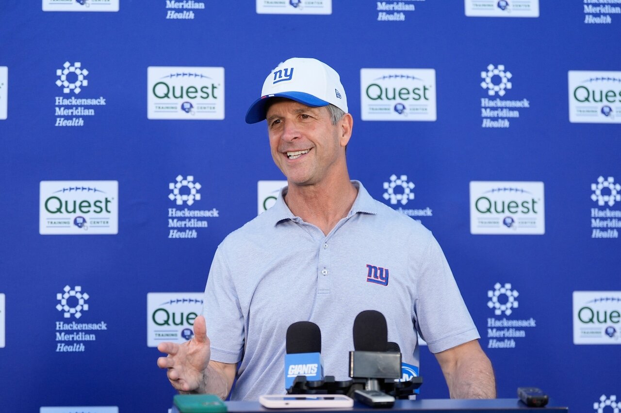 Giants’ John Harbaugh weighs in on Jaxson Dart’s immature antics during practice
