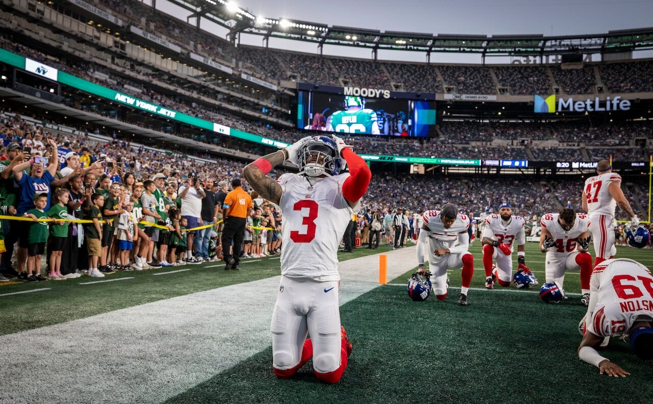 The Giants beat the Jets, but all eyes were on Beckham's roster chances