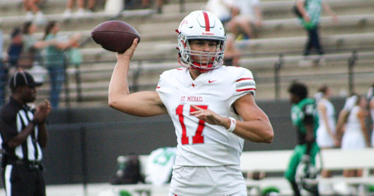 St. Michael Catholic (Ala.) QB Gunner Rivers lets it fly in preseason action