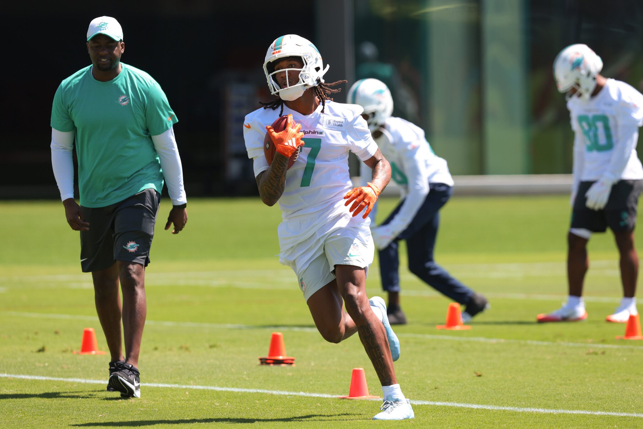 Dolphins practice report: Day 3 observations; Caleb Douglas breakout