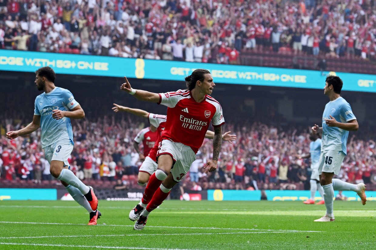 Arsenal cruise past Man City to win Community Shield