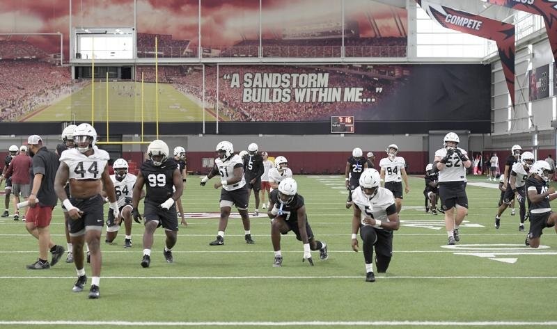Fire trucks greet Gamecocks at first practice of preseason camp