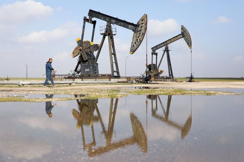 Oil rises as traders assess shipping flows; big monthly gain in sight