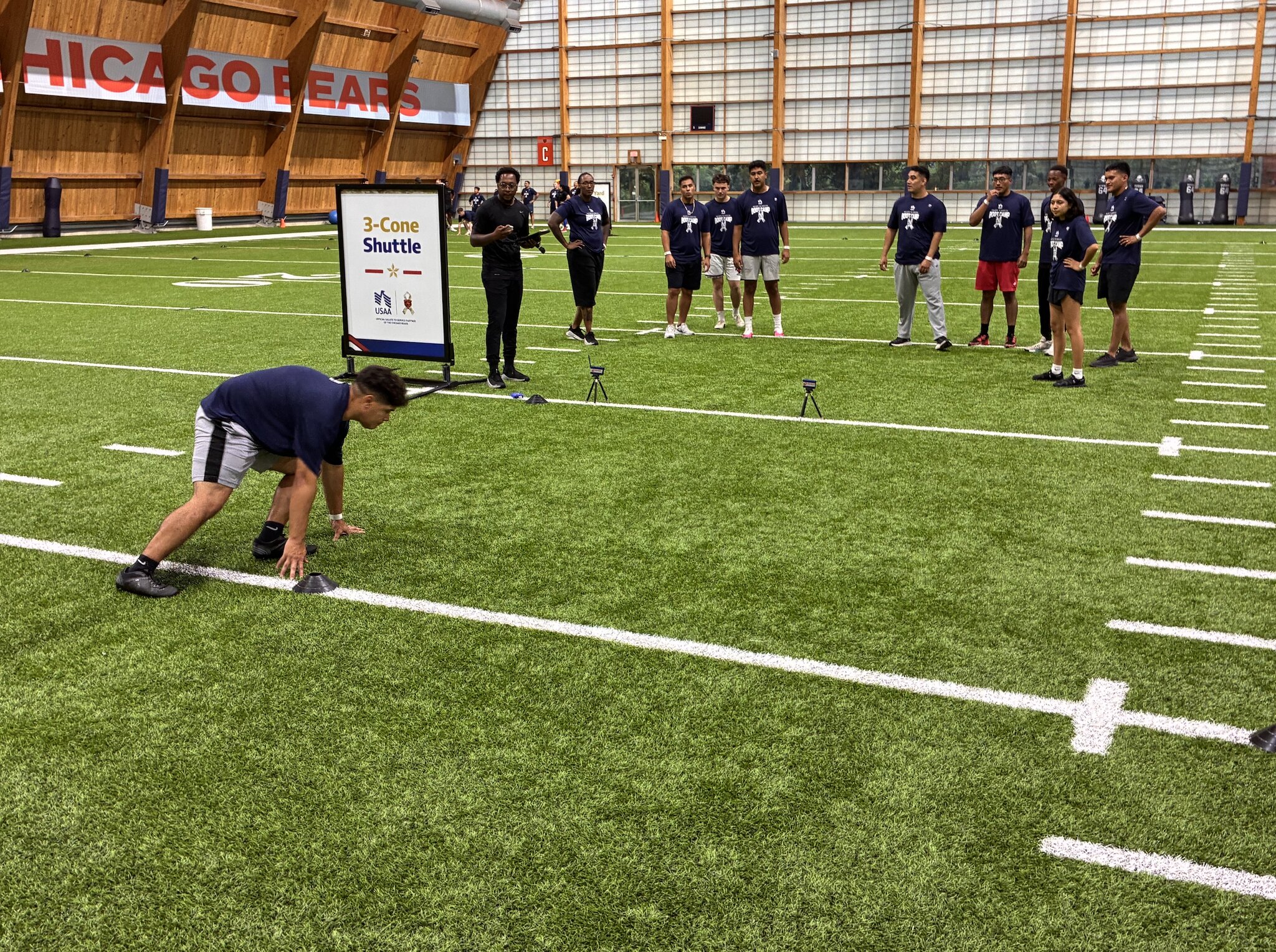 Bears Host Annual USAA Salute to Service NFL Boot Camp at Halas Hall