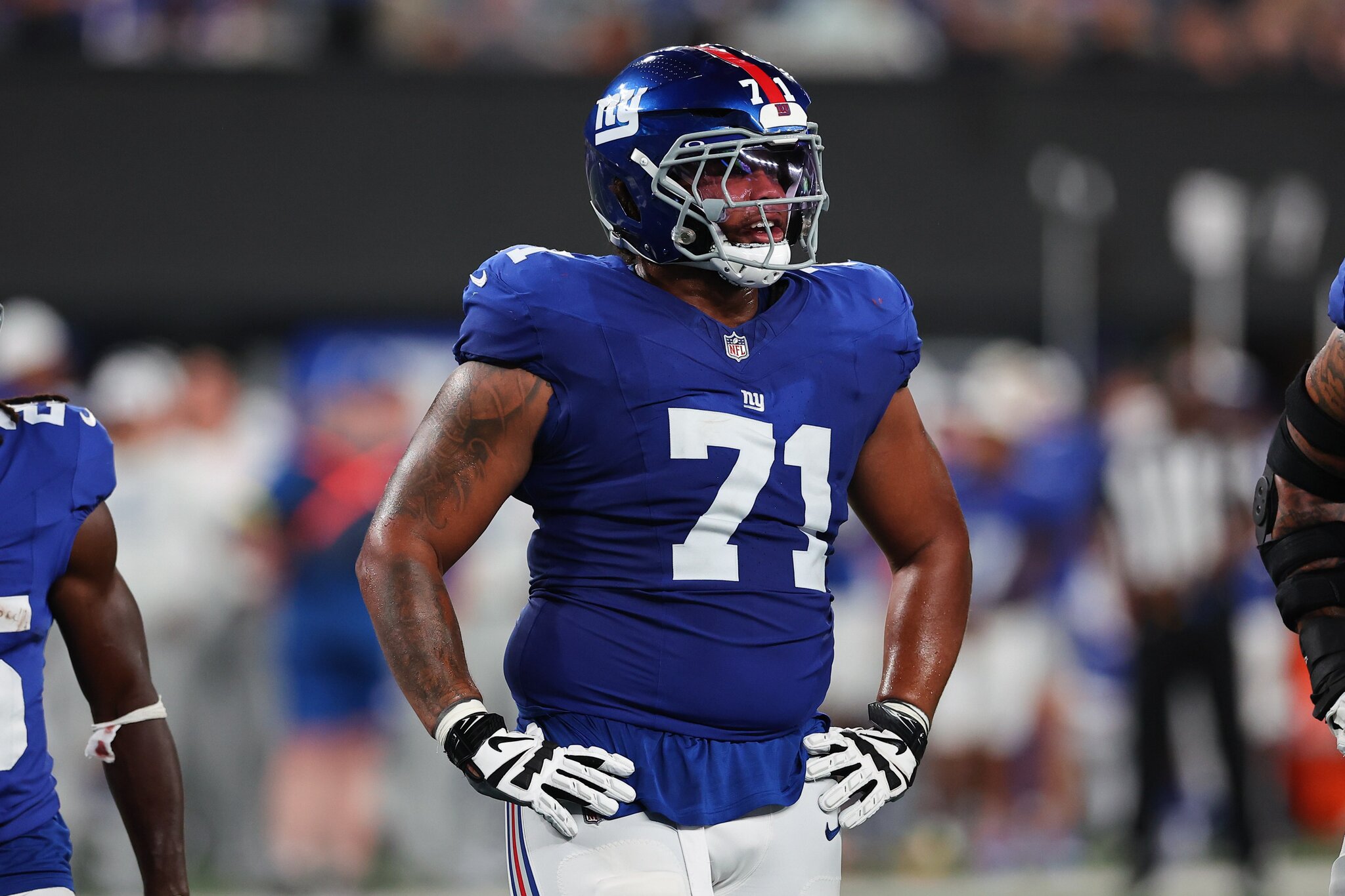 Marcus Mbow at center? Giants won’t be playing him there any time soon