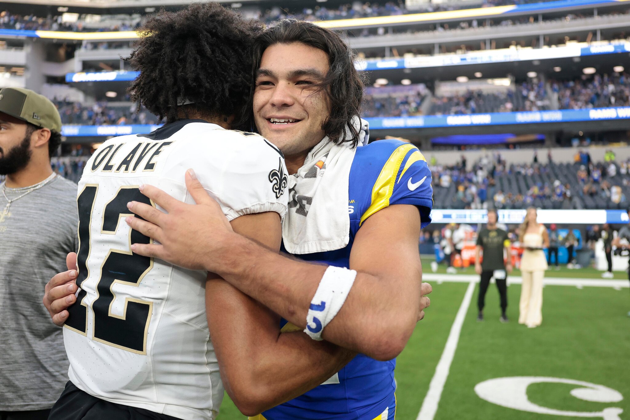 Why is Chris Olave ‘holding in’ while Puka Nacua isn’t?