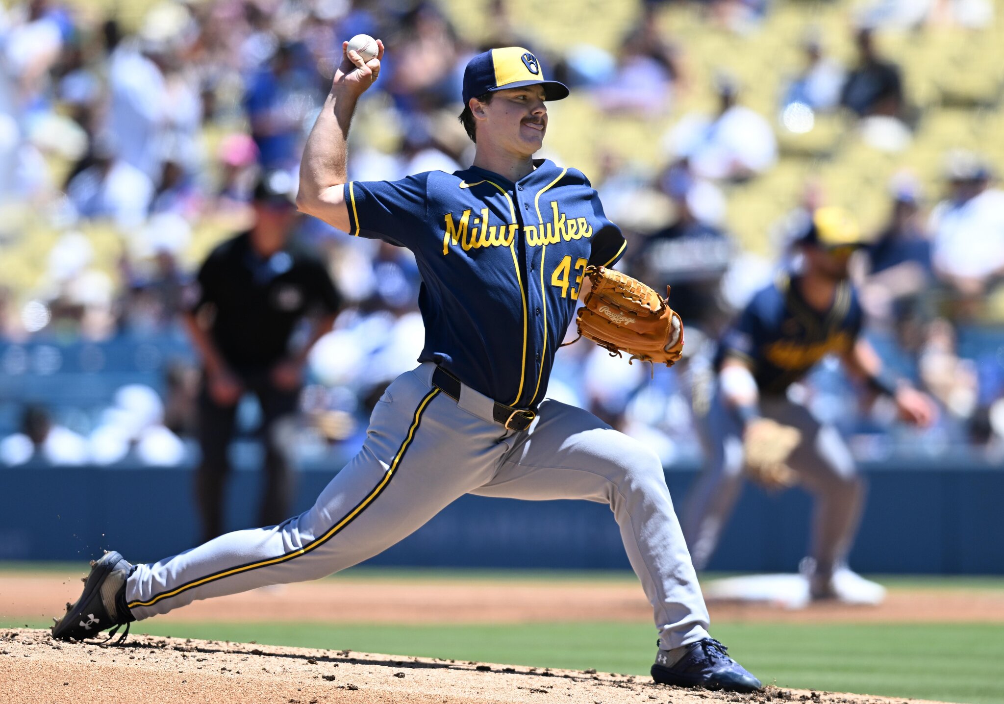 Brewers take advantage of Dodger errors, use Henderson’s strong start to win 6-2