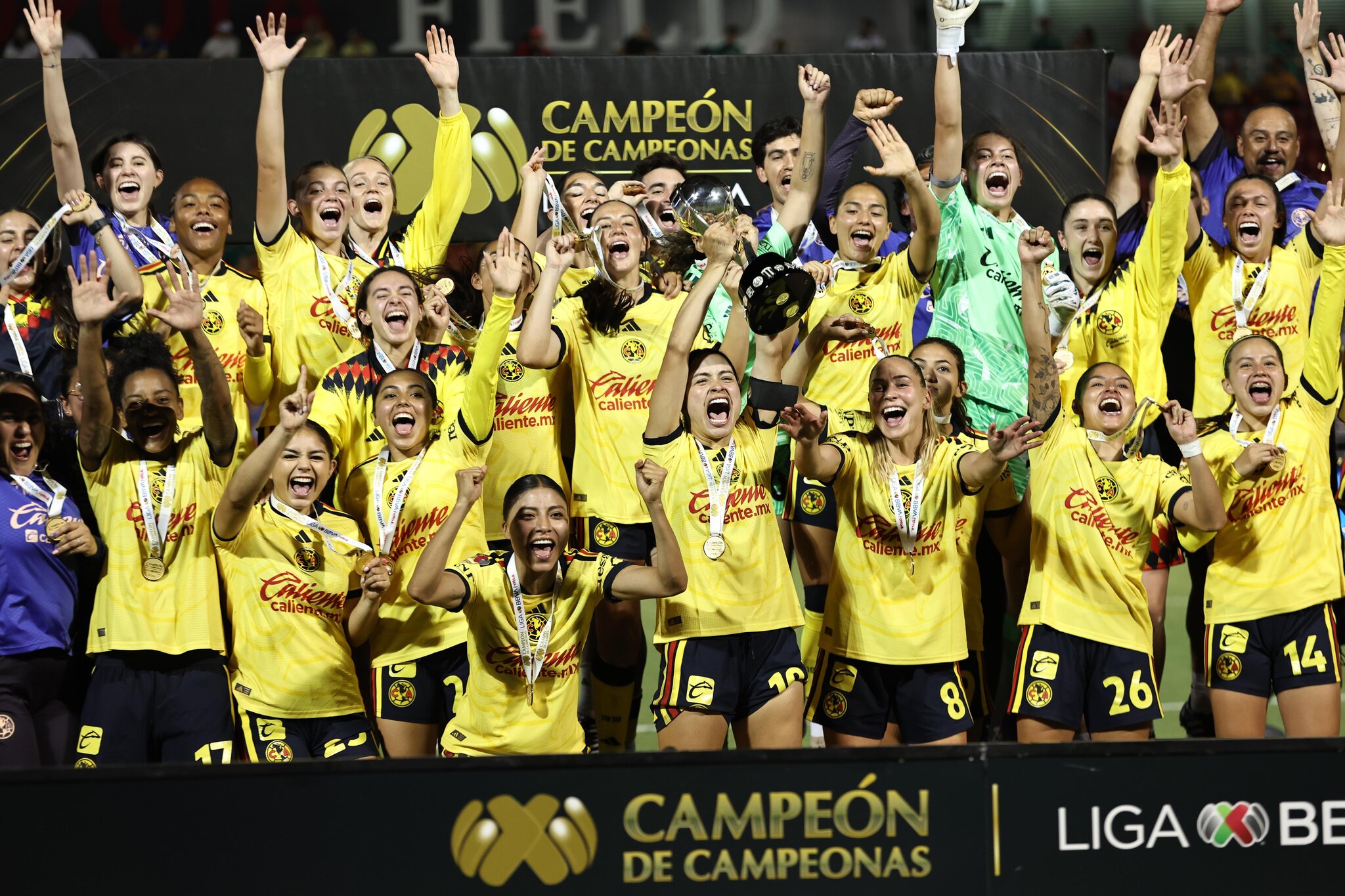 Club América Femenil defeats Tigres Femenil in the Campeón de Cameponas