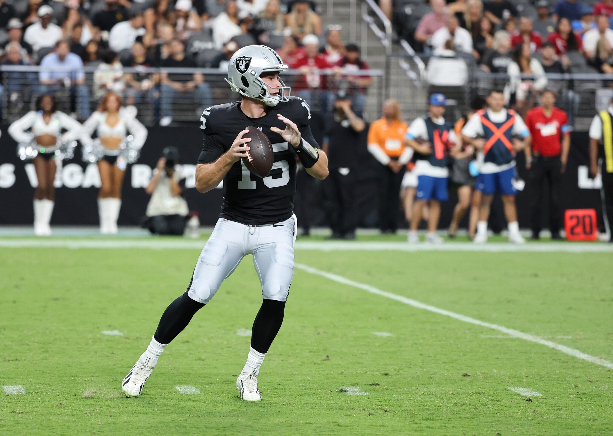 Fernando Mendoza makes some plays in Raiders’ preseason debut