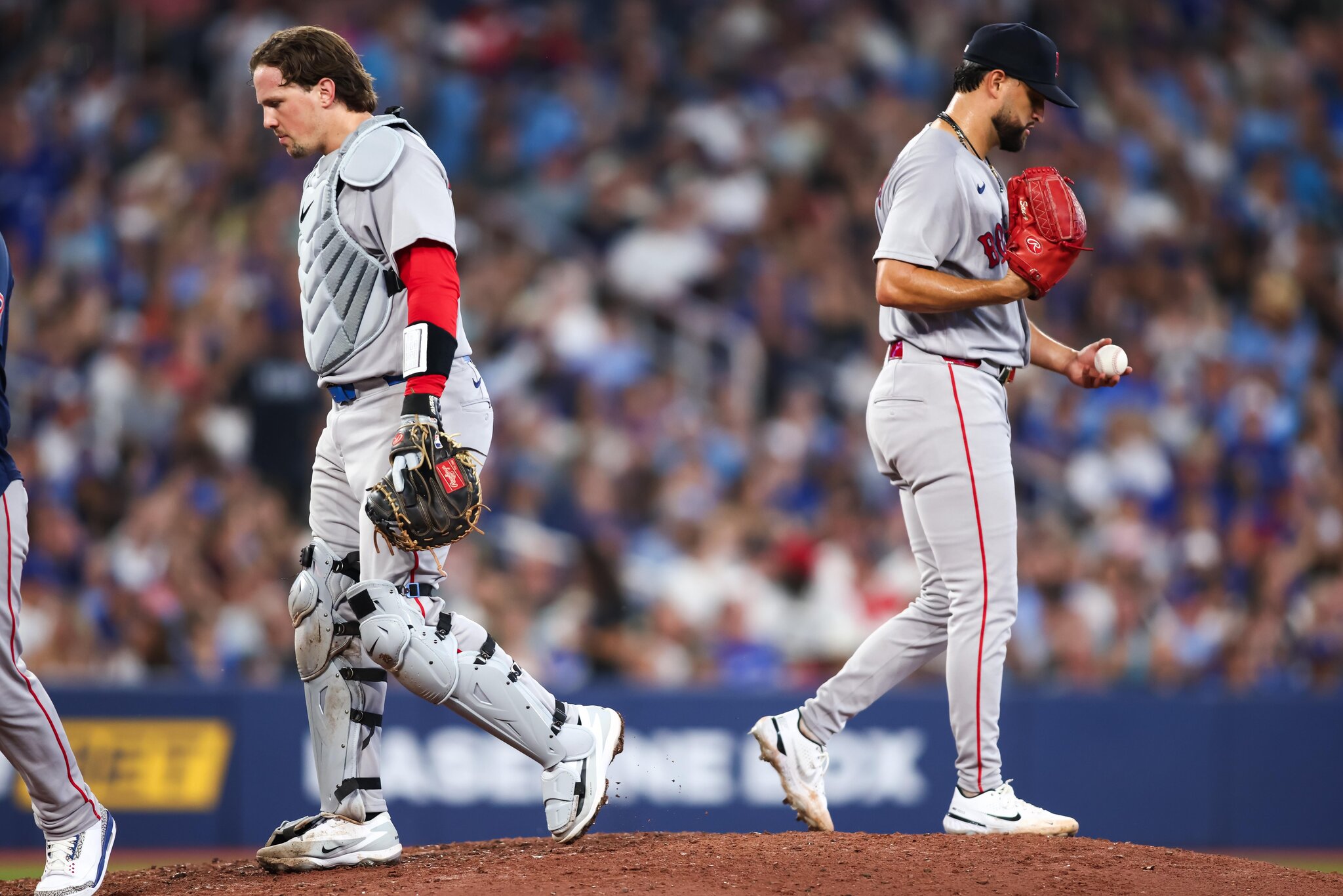 Second guesses abound in Red Sox fourth straight loss Tuesday in Toronto