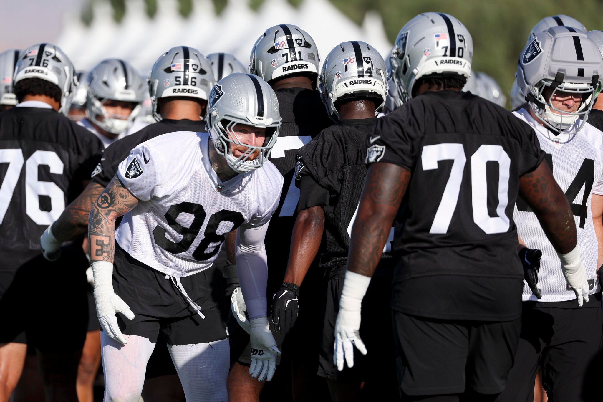 Las Vegas Raiders mailbag: Will Klint Kubiak, Rob Leonard reel in Maxx Crosby?
