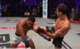Usman Nurmagomedov torches Archie Colgan in the first round at PFL New York.