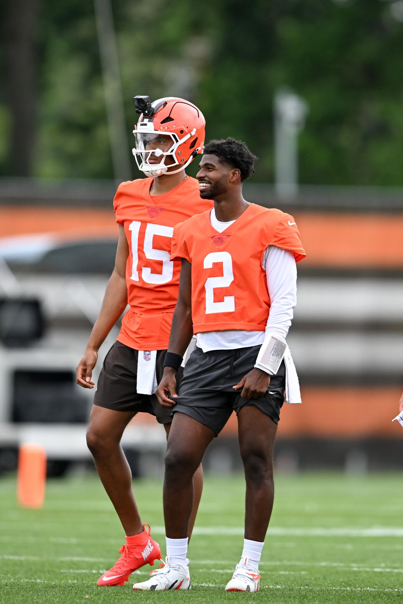 Browns QB Shedeur Sanders taking on a leadership, mentor role at start of training camp
