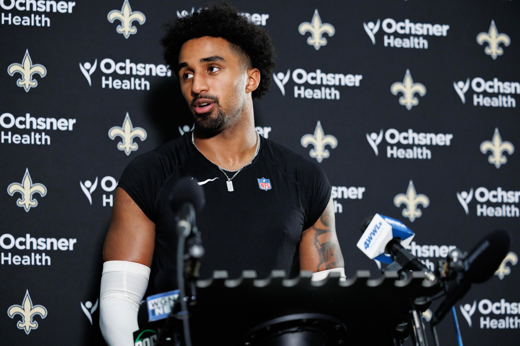 Two Saints players have new jersey numbers