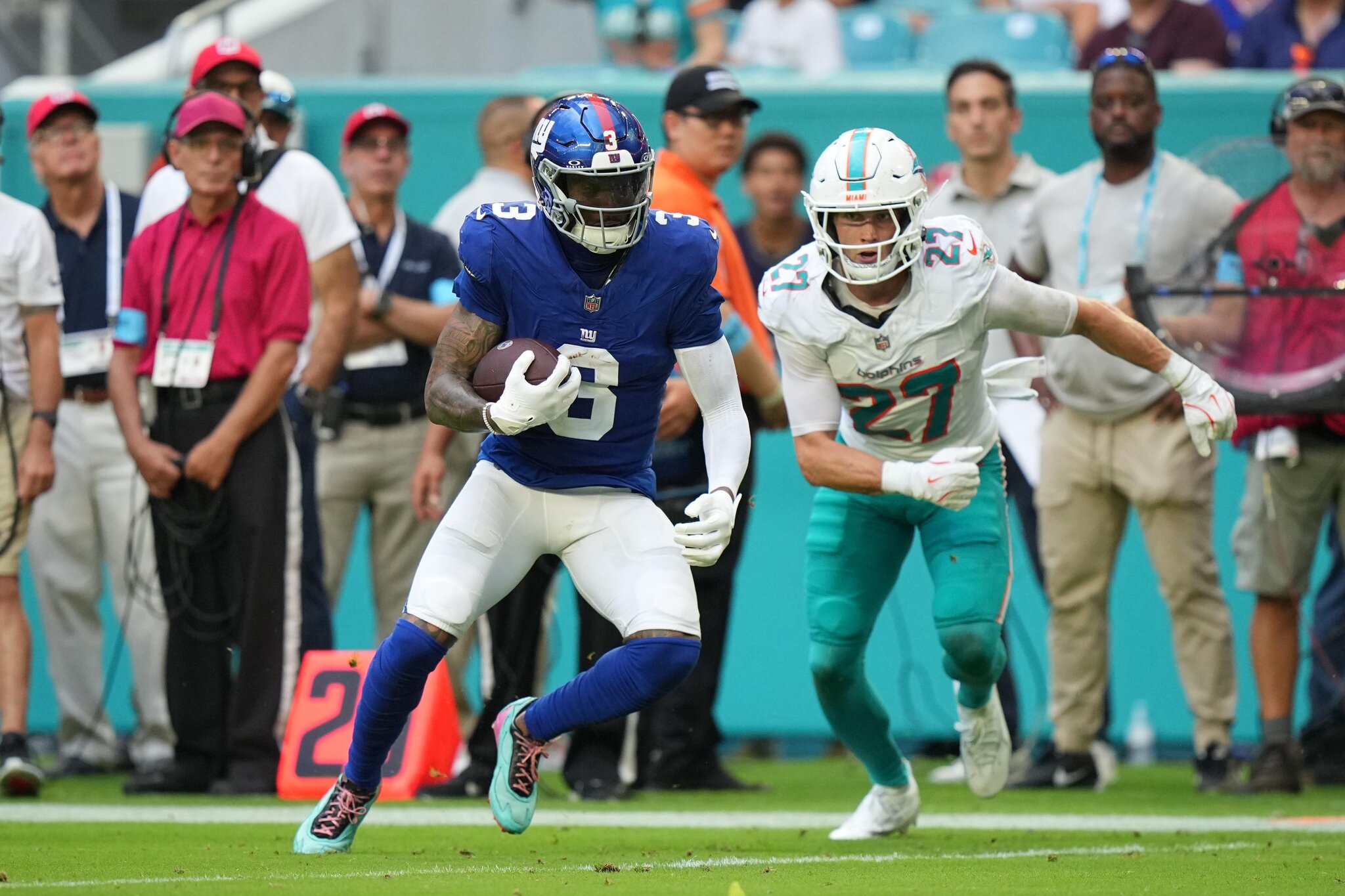 Pro Football Focus grades from the Giants’ 26-3 victory over the Dolphins