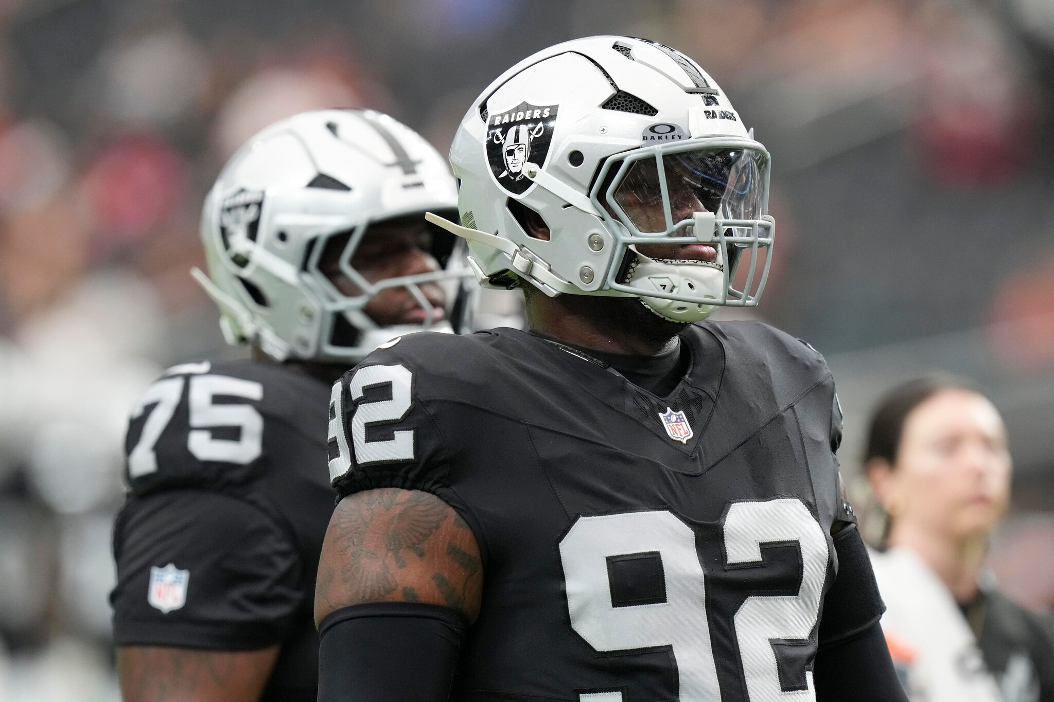 The Year 2 bar for Raiders defensive tackle JJ Pegues