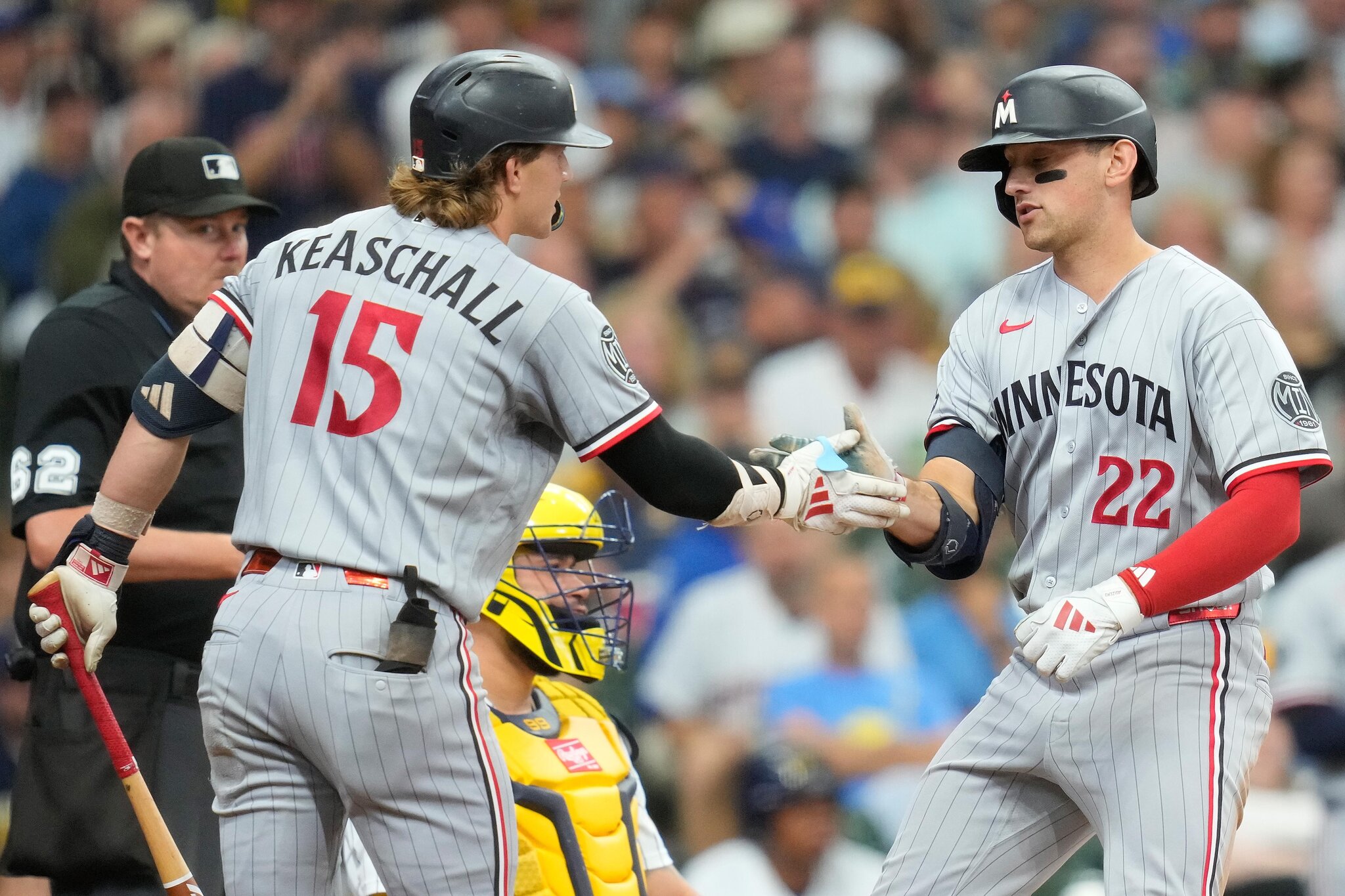 Brewers 4, Twins 3 (10): Too full from late LOBster