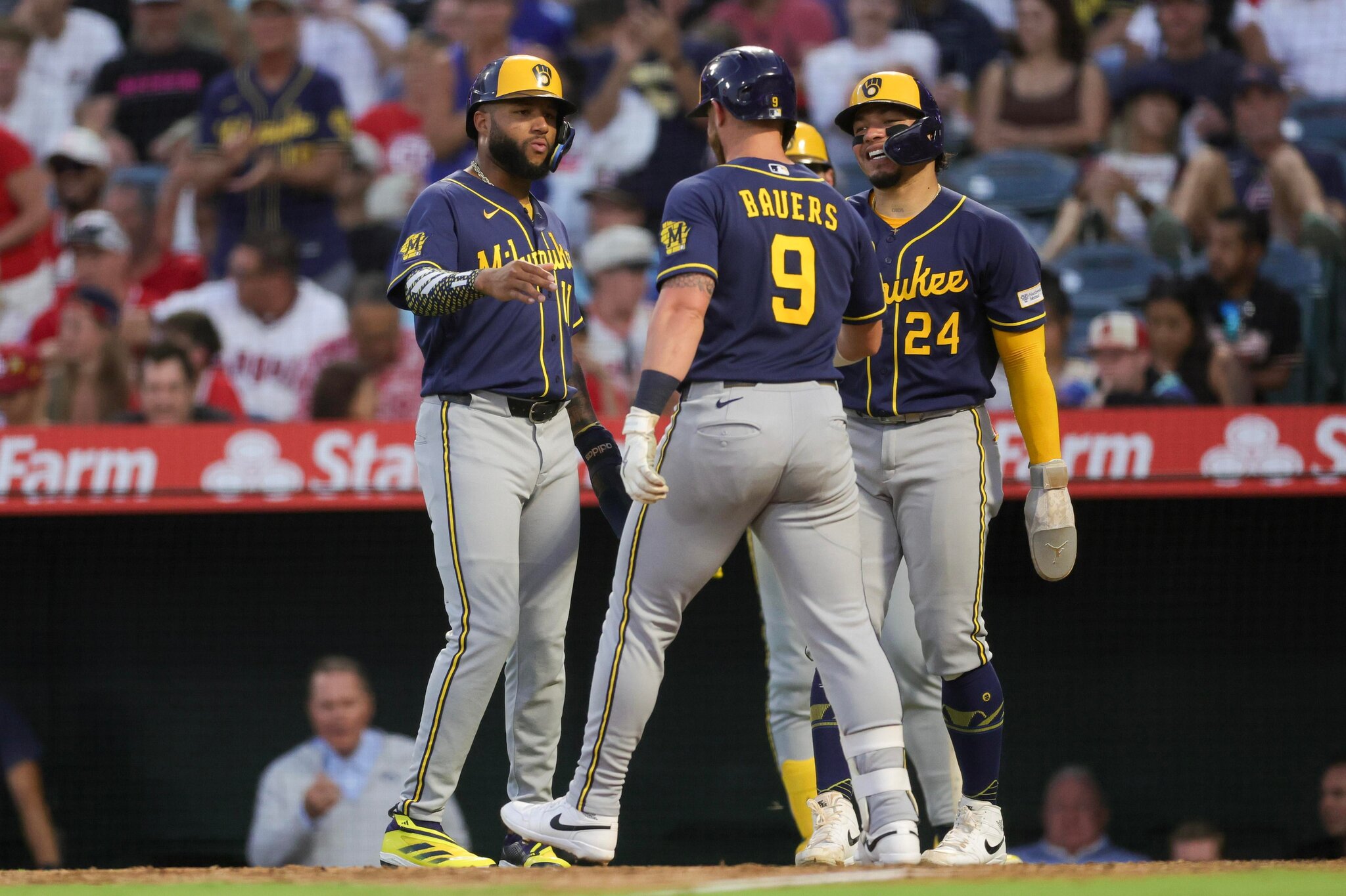 Five-run fifth inning carries Crew to 6-2 victory over Angels