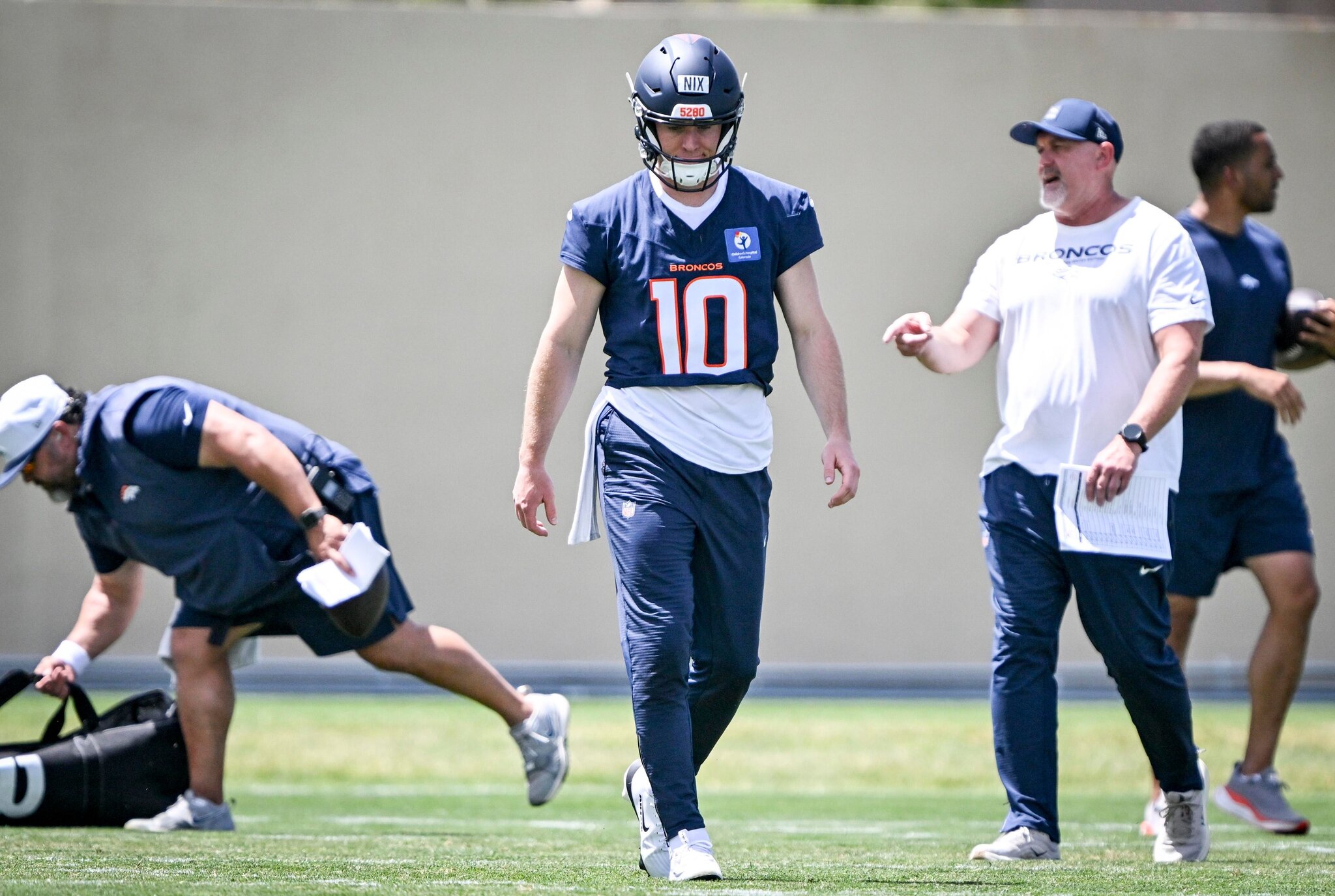 Sean Payton is pleased with the shape Bo Nix is in to start training camp