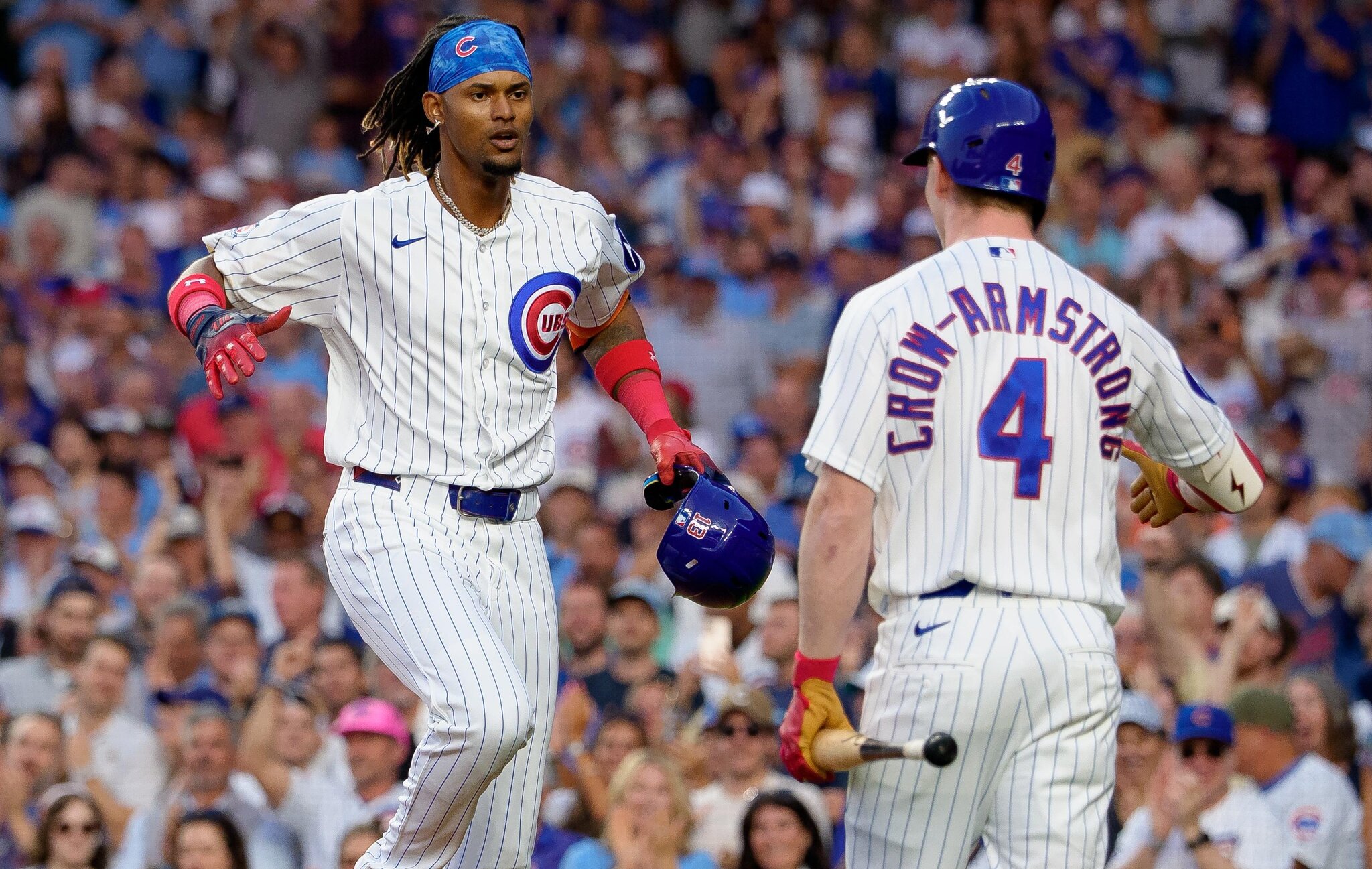 Cubs 10, Dodgers 5: Four homers (Suzuki, Alcántara, Kelly, Busch) lead the victory