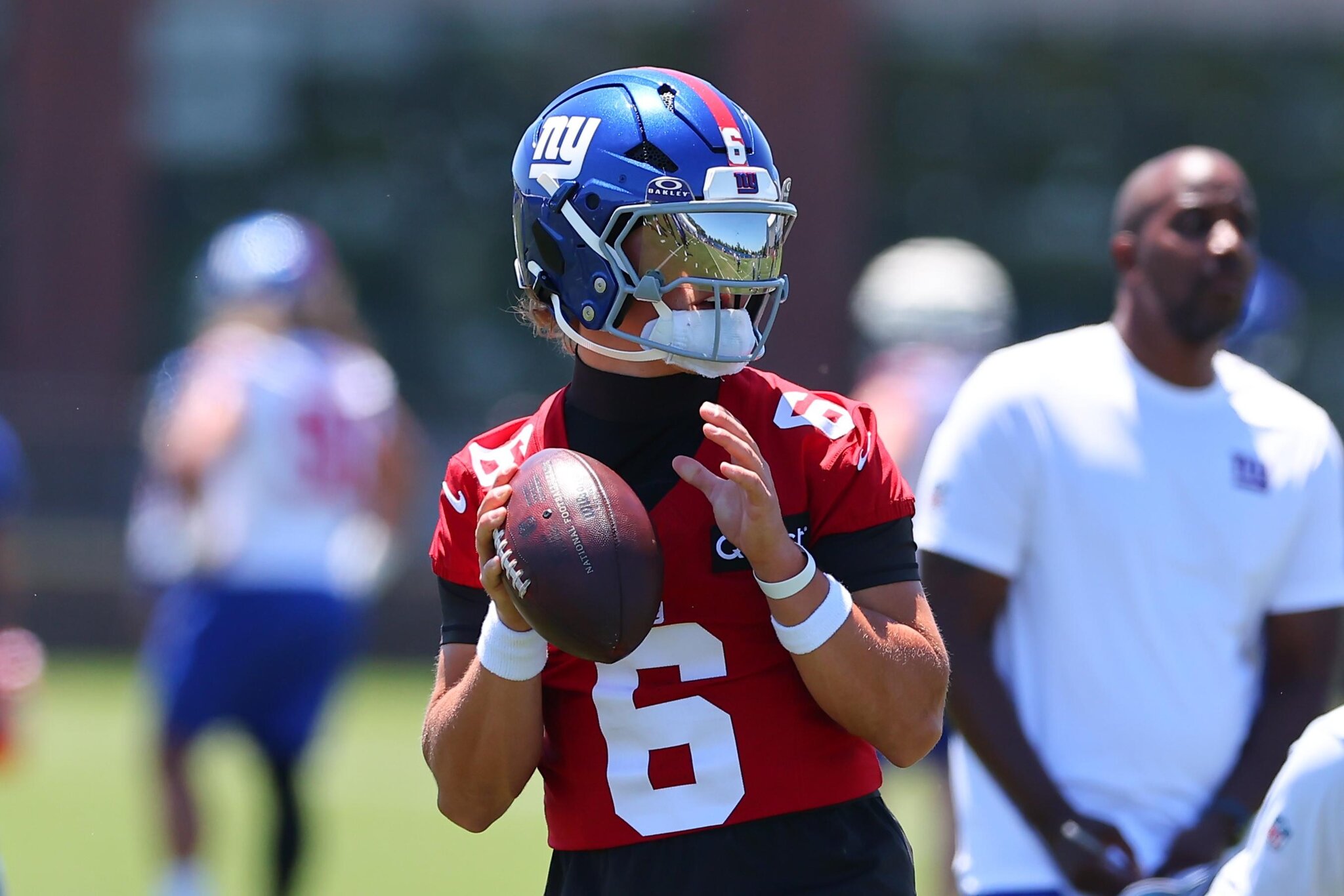 Jaxson Dart ‘trying to continue to grow’ in Year 2 as Giants quarterback