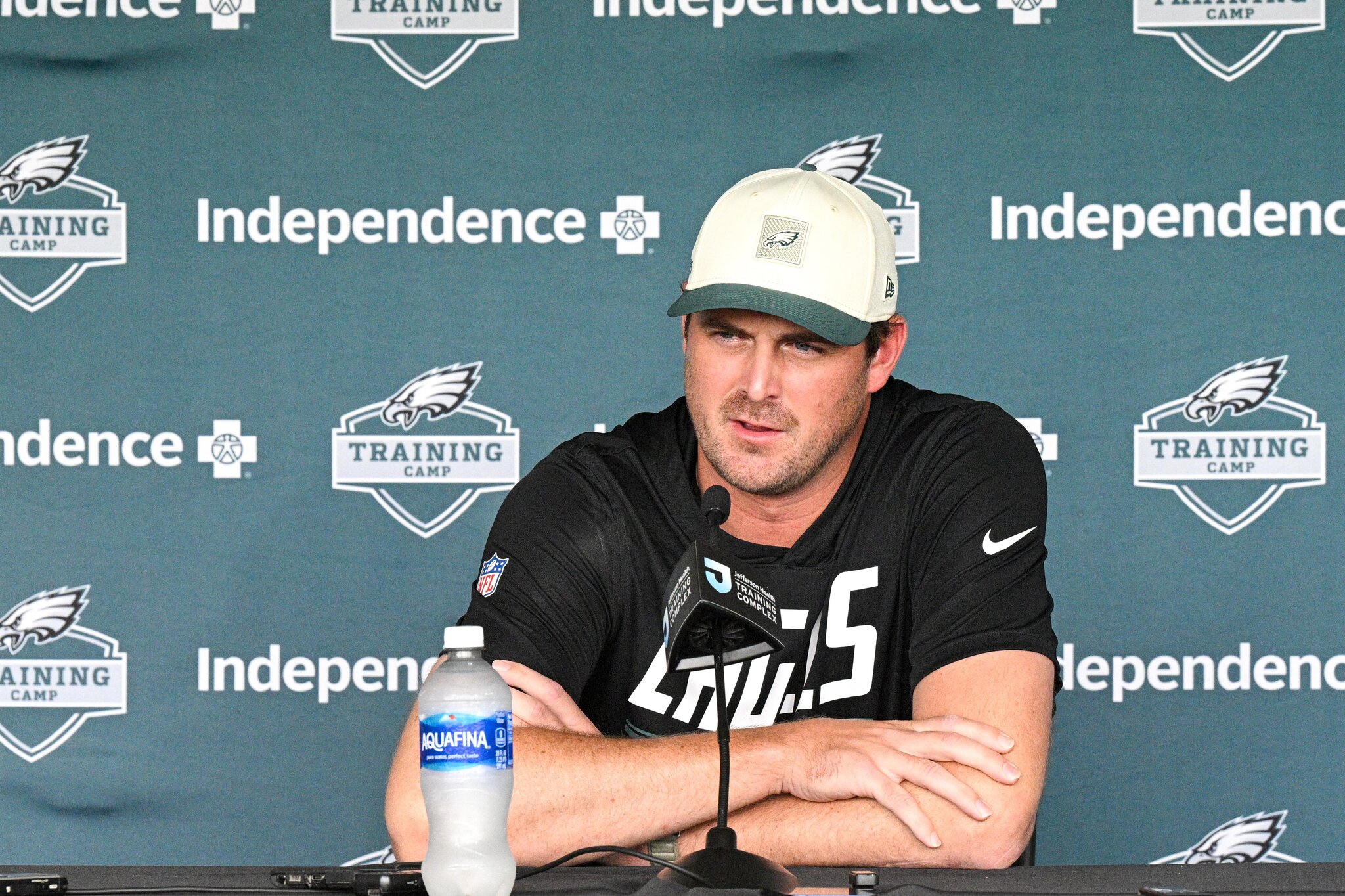Sean Mannion says the Eagles will still “lean into” the tush push