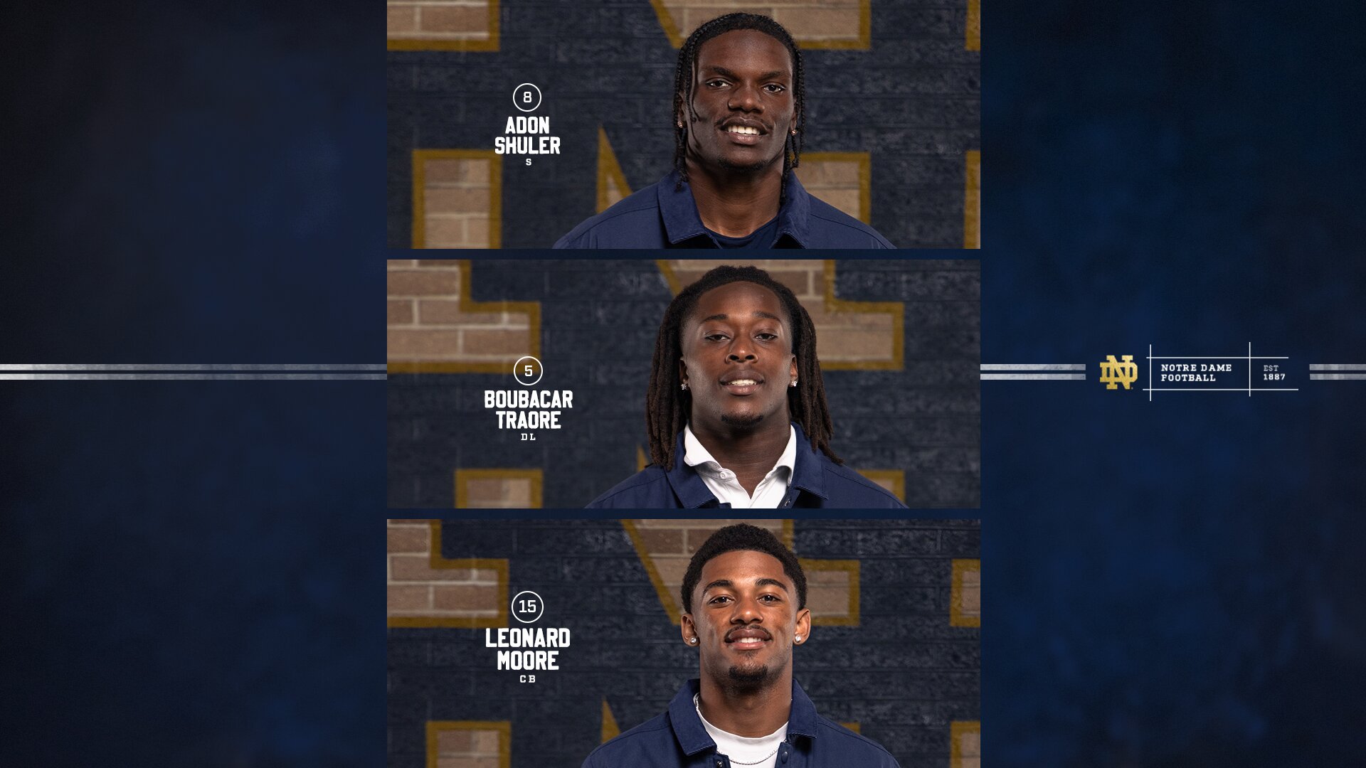 A trio of Notre Dame Football players are on the Bednarik Award watch list