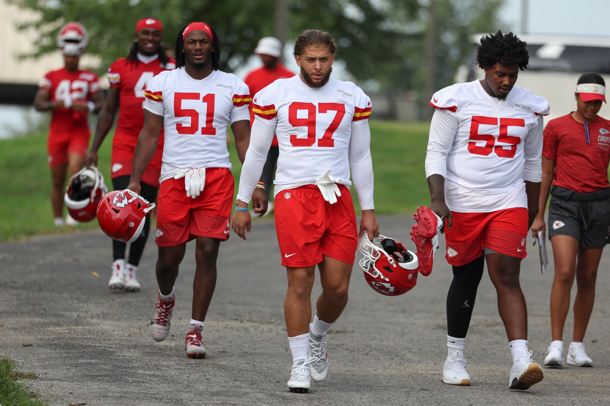 One Chiefs player leaves Friday’s practice with a strained hamstring