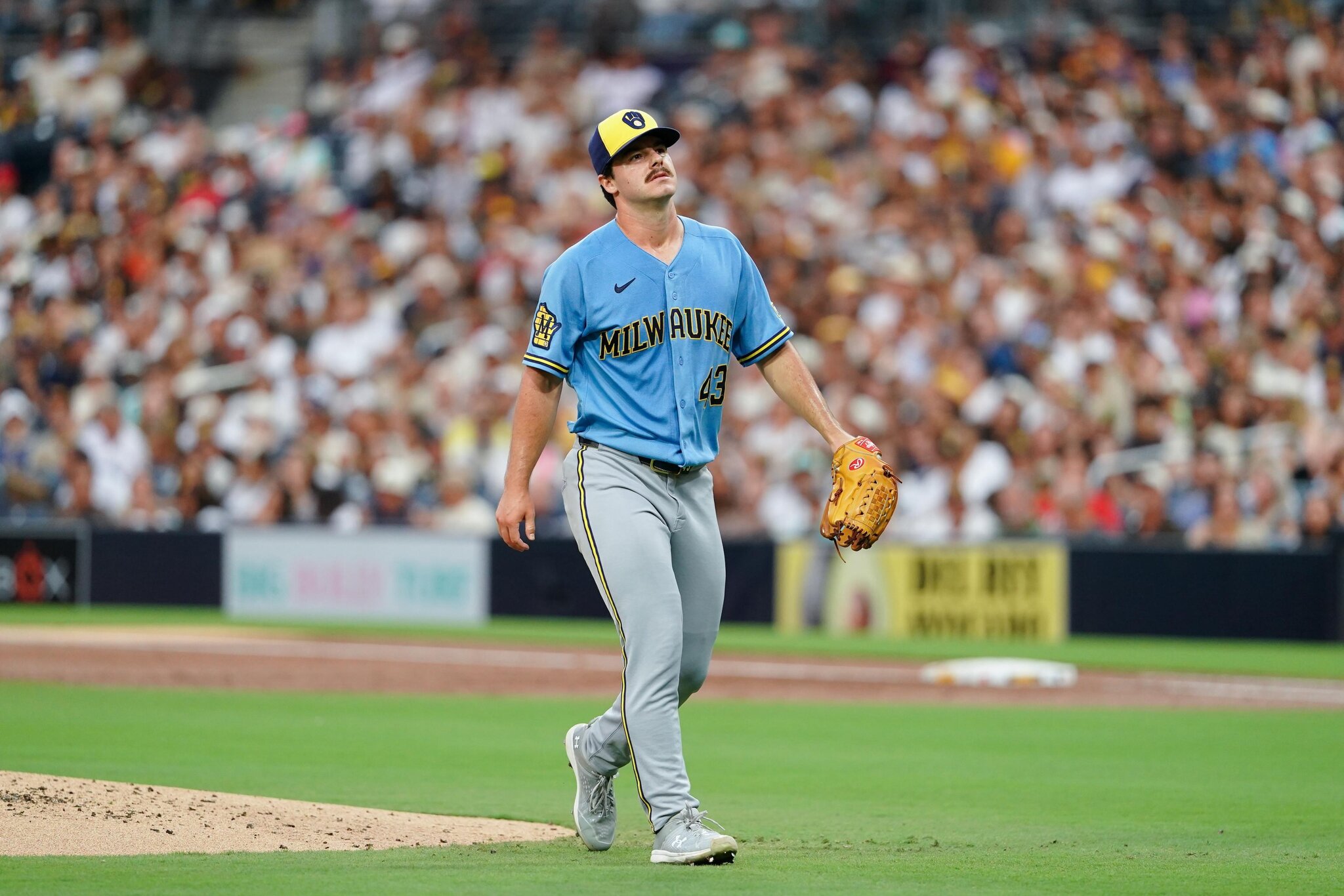 Seventh-inning homer sinks Brewers in 3-2 loss to Padres